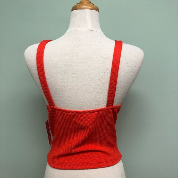 Bongo | Youth's Crop Tank Top | Orange | Large - Picture 3 of 3